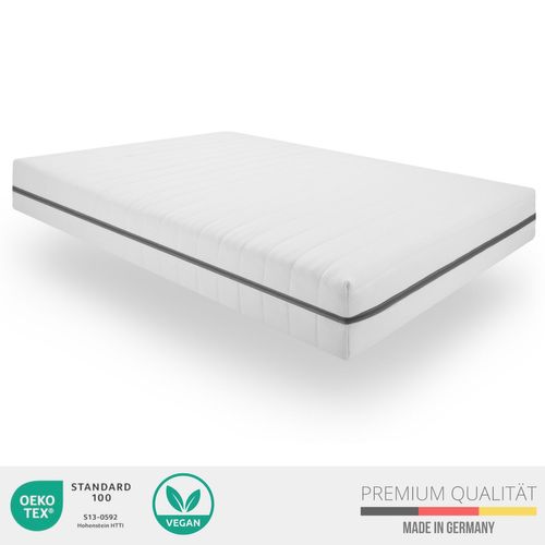 Matelas Mousse 120x190 cm Mi-ferme et Ferme, Hauteur 18cm, 7 Zones