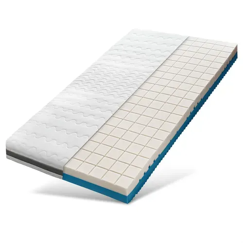 Matelas 90x200 H2 H3, 7 Zones 18 Cm En Mousse Froide 90 X 200 Matelas Avec Double Housse En Tissu