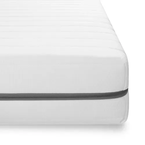 Matelas Mousse 140x200 cm, 7 Zones Mi-ferme et Ferme Avec Housse Amovible