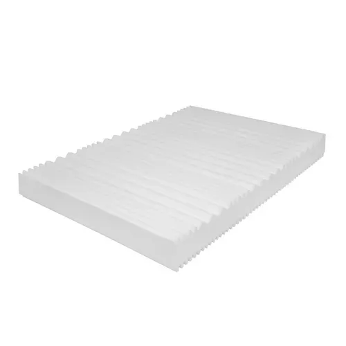 Matelas Mousse 120x190 cm, 7 Zones Mi-ferme et Ferme Avec Housse Amovible