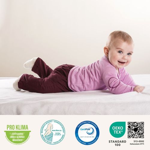 Matelas Mousse Pour Enfants 90x200 cm - Hauteur 11 Cm