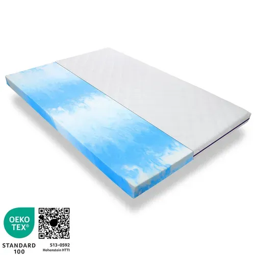 Surmatelas Gel 160x200 Cm, Fabriqué En Allemagne, Hauteur 8 Cm, Certifié Standard 103
