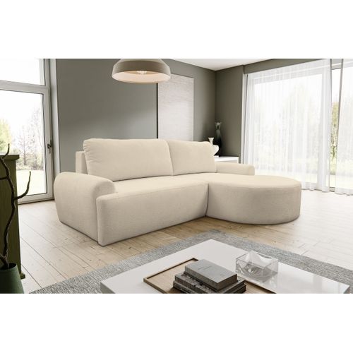 Canapé D'angle Robin Saturn – Avec Couchage, Tiroirs Et Appuie-têtes Réglables | Fabriqué En UE, Tissu Résistant