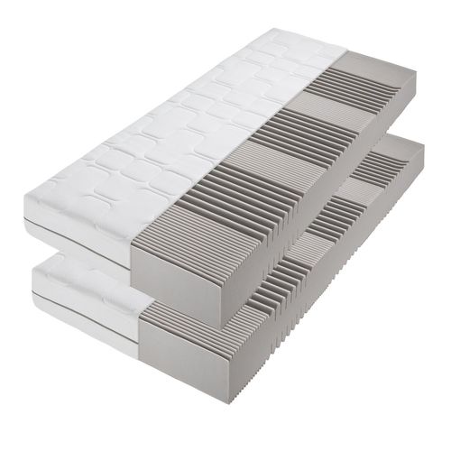 Matelas Mousse 2x100x200 cm Grandmaster Épaisseur 26 cm, 7 Zones, Mousse froide H4