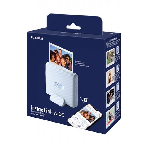 Imprimante Photo Fujifilm Instax Link Wide Blanc