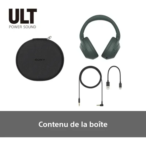 Casque bluetooth SONY WH-ULT900NH Gris vue accessoires