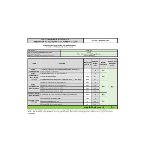 Lave-linge Intégrable 8 kg 1400 trs/mn - Esnib814bwna