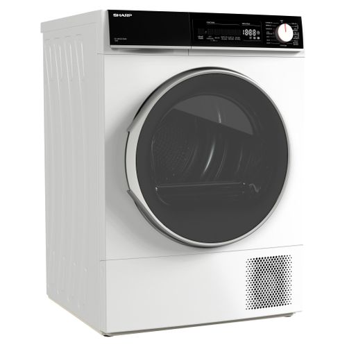 Sèche linge hublot SHARP KD-NHB2S7GWE-FR 12 kg vue 3/4