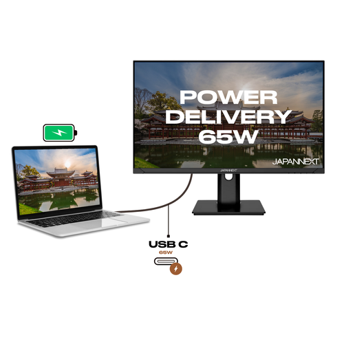 Japannext Ecran PC  - 23.8" - Full HD - Jn-ips238fhdr-c65w-hsp