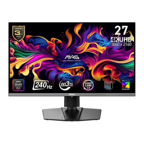Mag 272up Qd‑oled X24 — 27" 4k Uhd Qd‑oled, 240 Hz, 0,03 Ms, Displayhdr True Black