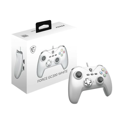 Manette Filaire Force Gc200 Blanche - Gâchettes Hall, Vibrations, USB