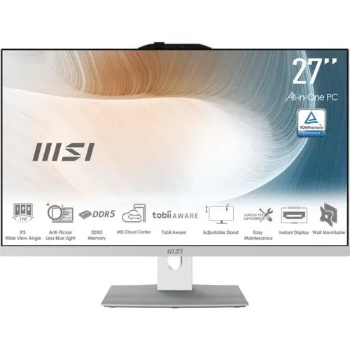 PC Tout-en-un  - 27'' - Sans Windows -ecran Fhd - Core 7 150u - Ram 16go - Stockage 1to - Pied Ajus
