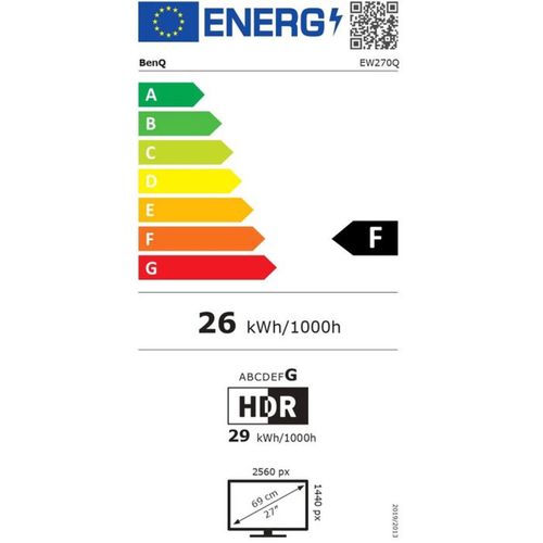 écran PC 27" 2k Qhd 200 Hz Hdr10, Enceintes 5 W, Blanc