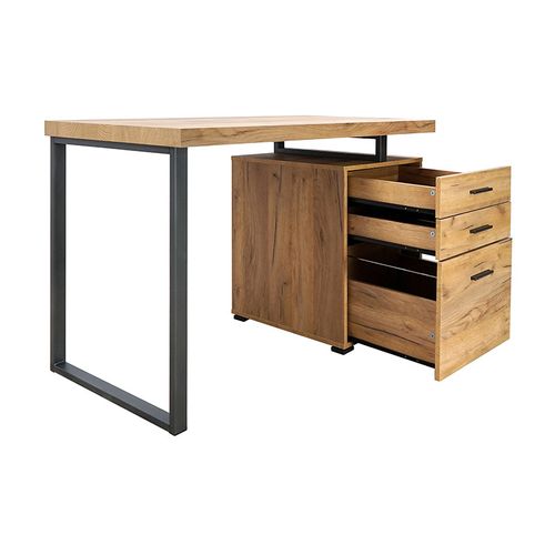 Bureau 3 Tiroirs Pied Métal Elton