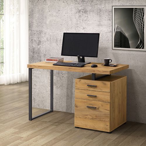Bureau 3 Tiroirs Pied Métal Elton