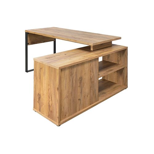 Bureau D'angle 2 Cases 1 Tiroir 1 Porte Ron