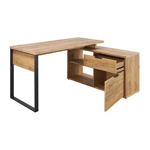 Bureau D'angle 2 Cases 1 Tiroir 1 Porte Ron