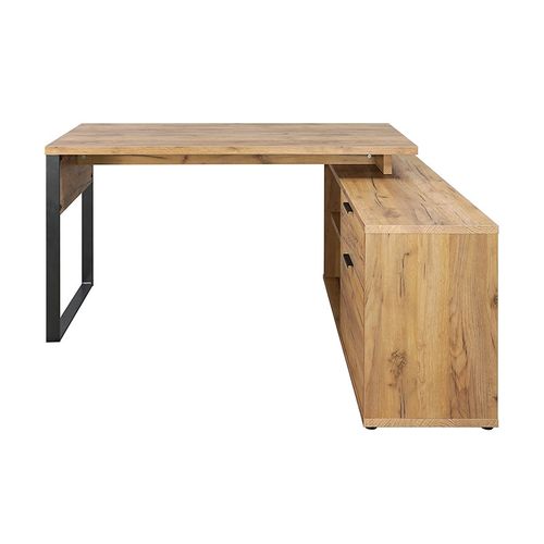 Bureau D'angle 2 Cases 1 Tiroir 1 Porte Ron