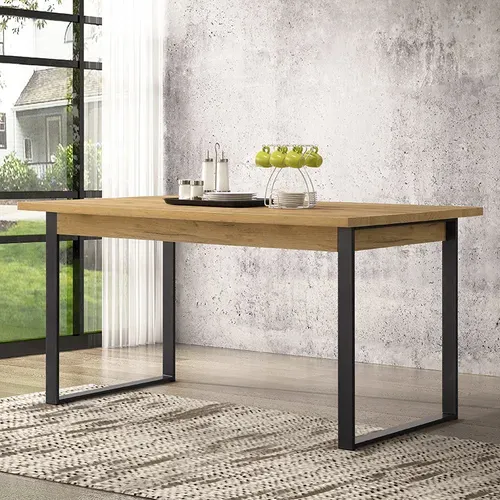Table À Manger 152 X 90 Cm Pieds Métal Ron