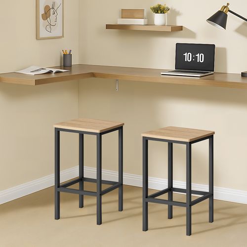 Tabouret De Bar Lot De 2 Lbc065b11 Siège De Sonoma, Repose-pieds, Structure En Acier Robuste