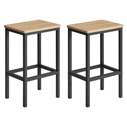 Tabouret De Bar Lot De 2 Lbc065b11 Siège De Sonoma, Repose-pieds, Structure En Acier Robuste