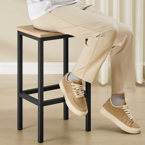 Tabouret De Bar Lot De 2 Lbc065b11 Siège De Sonoma, Repose-pieds, Structure En Acier Robuste