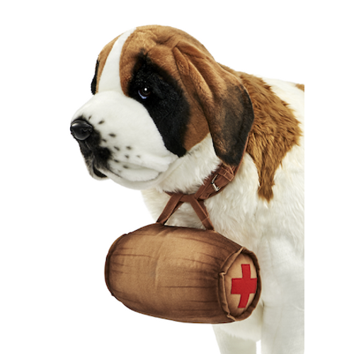 Hansa Peluche Geante St Bernard 4 Pattes 135 Cm L