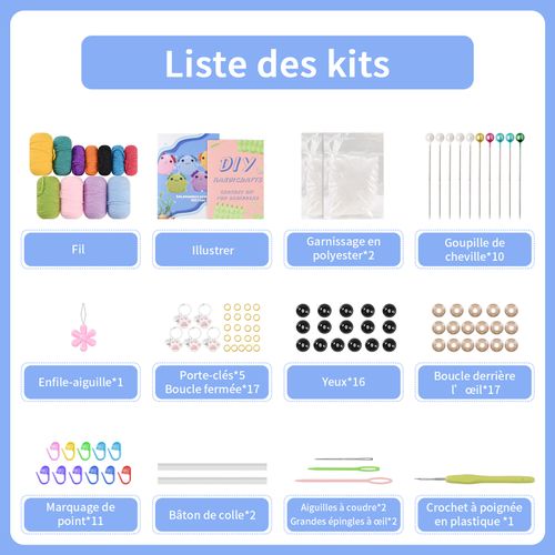 Kit De Crochet Complet Pour Débutants, Convenant Aux Adultes Et Aux Enfants, Avec Tutoriels Vidéo