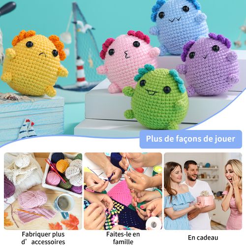 Kit De Crochet Complet Pour Débutants, Convenant Aux Adultes Et Aux Enfants, Avec Tutoriels Vidéo