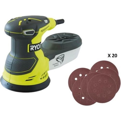 Ponceuse Excentrique 300 W - 7 000-13 000 Osc/min - Diam. 125 Mm - Livrée Avec 20 Abrasifs - Ros300a
