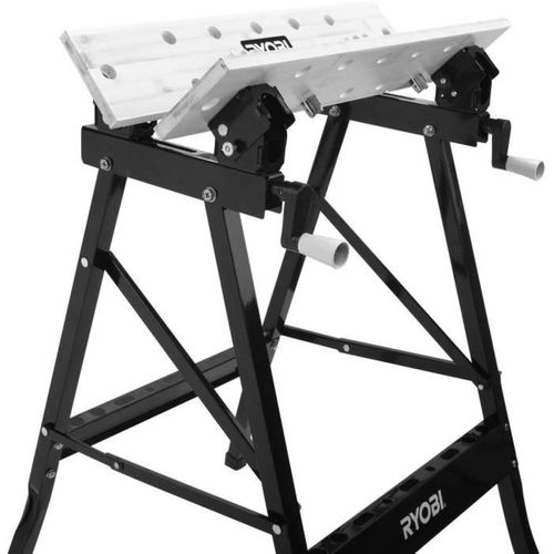 Établi Pliable Plateau Bambou Orientable 90° - Charge 100 Kg