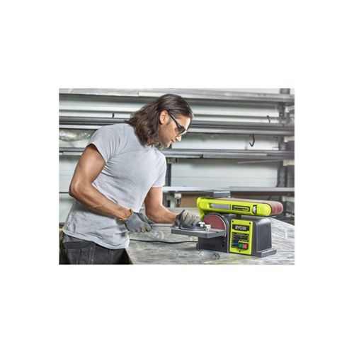 Ponceuse Stationnaire Bande Et Disque 370 W - Bande 50x686 Mm, Disque D.150 Mm