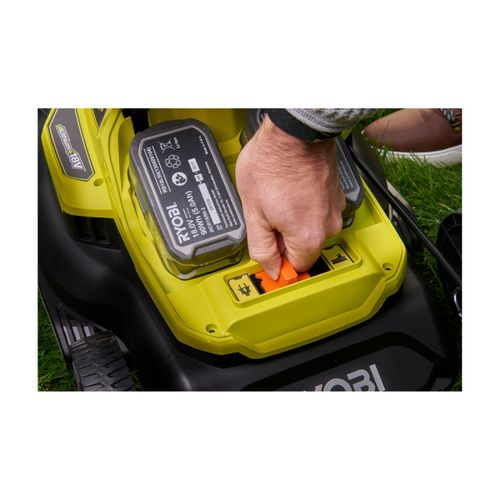 Ryobi - Tondeuse Poussée Hybride 36v (alimentation Par 2 Batteries One+™) - Coupe 37 Cm + 2 Batteri