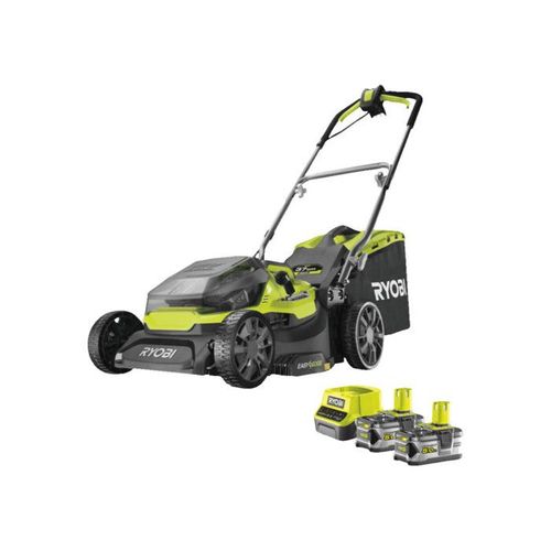 Ryobi - Tondeuse Poussée Hybride 36v (alimentation Par 2 Batteries One+™) - Coupe 37 Cm + 2 Batteri