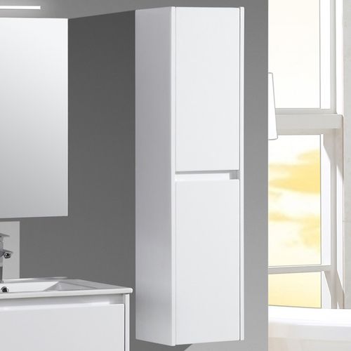 Colonne Salle De Bain 120 Cm Blanc Laqué Aquadoli-jindoli