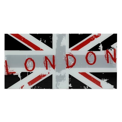 Plateau en verre 120 cm LONDON UK  vue 3/4