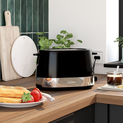 Grille pain SIGNATURE GR8211 Noir et inox vue d'ambiance 1