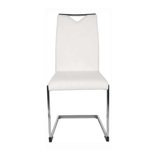 Chaise VANESSA Blanc vue de face