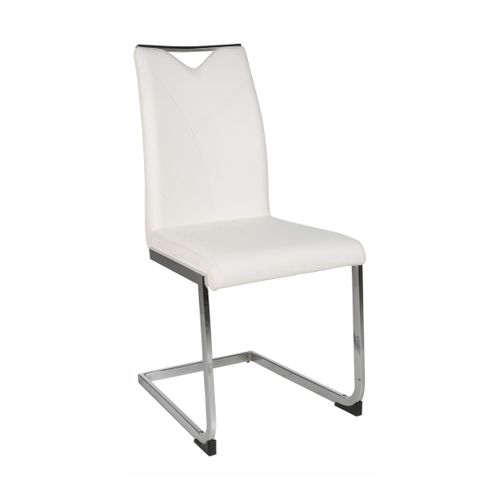 Chaise VANESSA Blanc vue 3/4