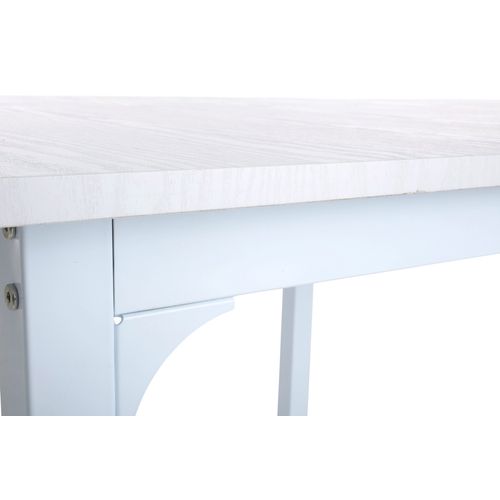 Table L.80/140 avec allonges LISA Blanc