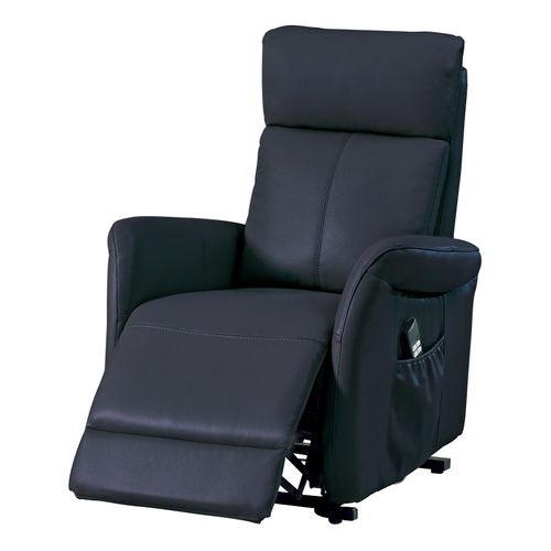 Fauteuil releveur électrique 2 moteurs HAMILTON cuir et PU noir