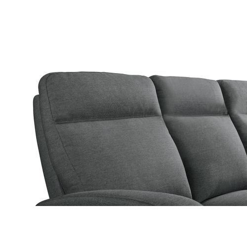 Canapé Relax 3 Places OSCAR Tissu Gris Clair