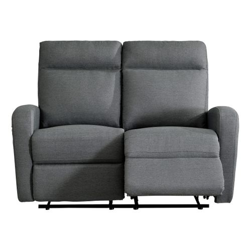 Canapé relax 2 places OSCAR tissu Gris clair