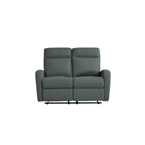 Canapé relax 2 places OSCAR tissu Gris anthracite