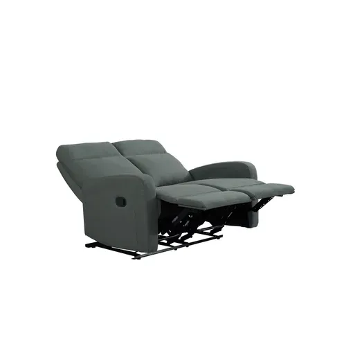 Canapé relax 2 places OSCAR tissu Gris anthracite