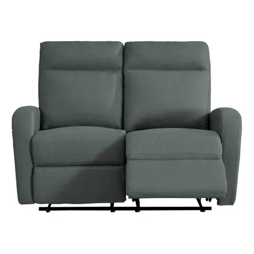 Canapé relax 2 places OSCAR tissu Gris anthracite