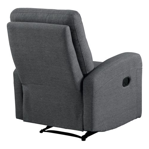 Fauteuil Relax OSCAR Tissu Gris Clair vue de derrière