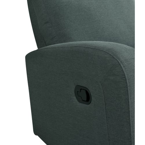 Fauteuil Relax OSCAR Tissu Gris Anthracite