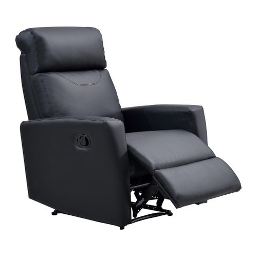 Fauteuil relax manuel MOTION II PU noir