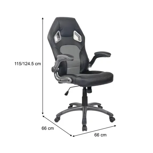 Fauteuil de bureau Carbon Noir et gris